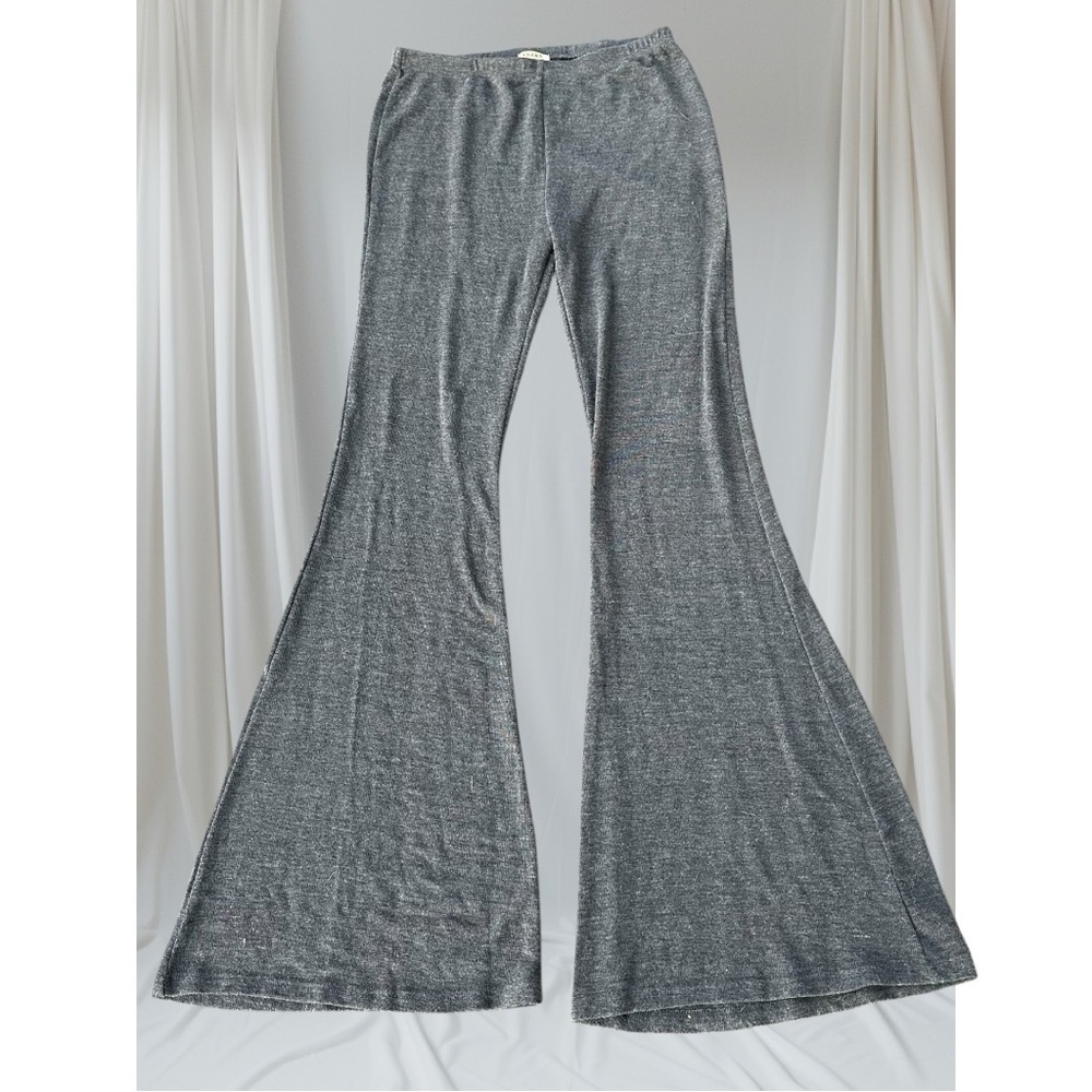 ANAMA  Grey Flared Lounge Yoga Pants L